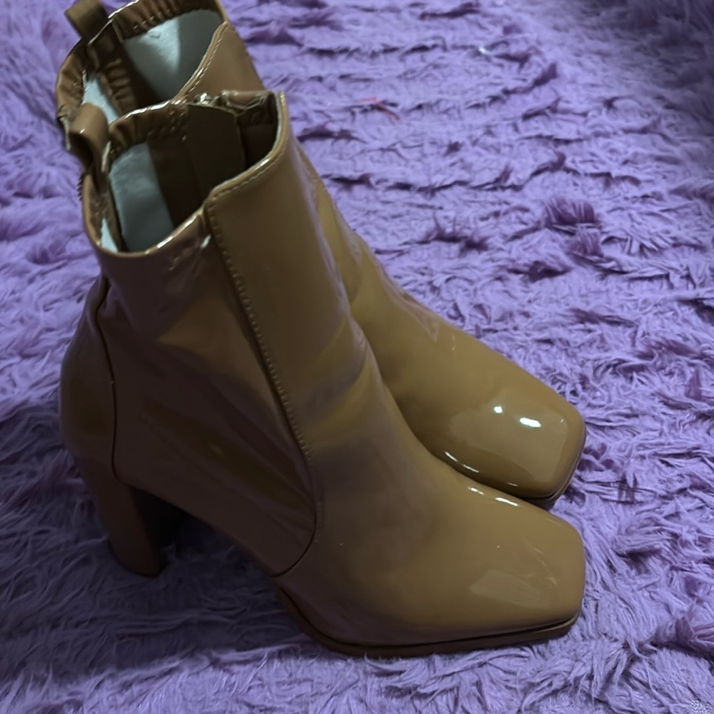 Aldo Tan Sleek Leather Boots